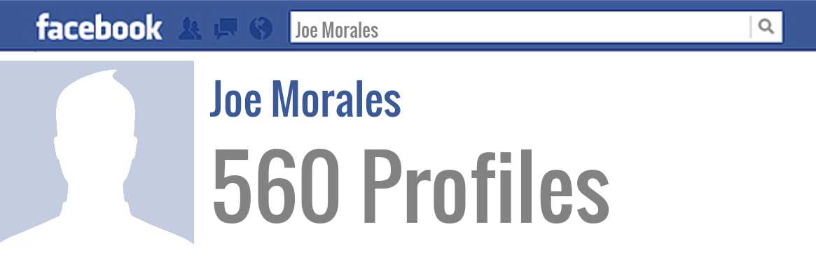 Joe Morales facebook profiles