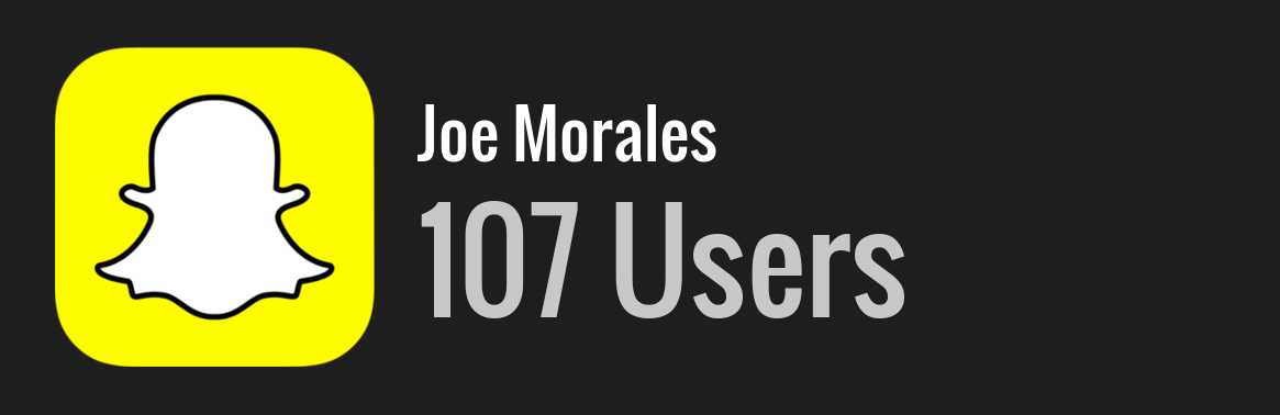 Joe Morales snapchat