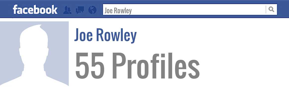 Joe Rowley facebook profiles