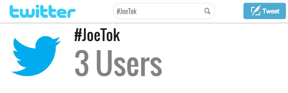 Joe Tok twitter account