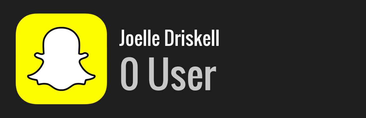 Joelle Driskell snapchat