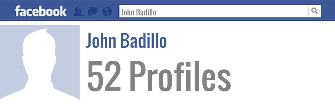 John Badillo facebook profiles