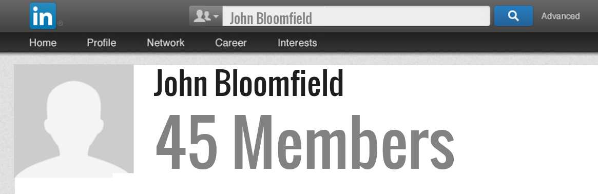 John Bloomfield linkedin profile