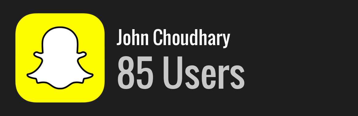 John Choudhary snapchat