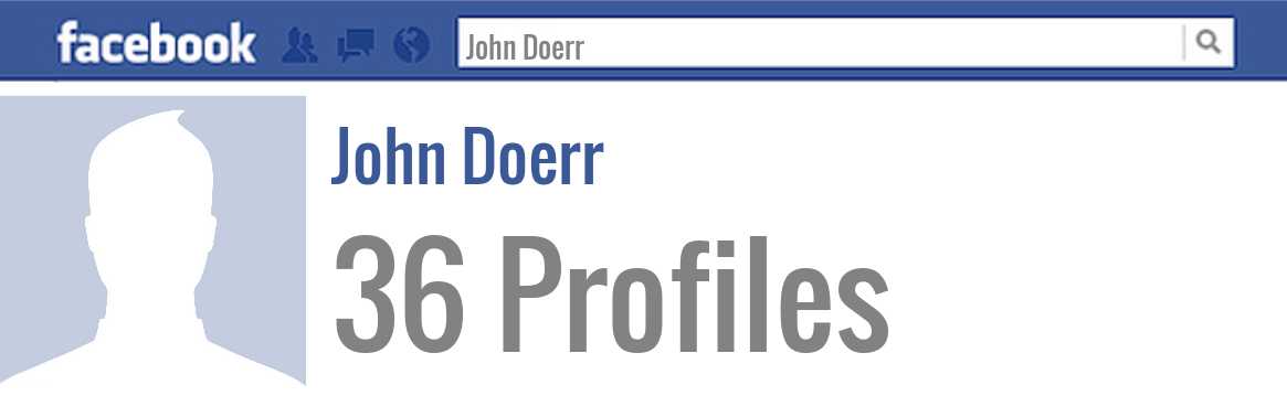 John Doerr facebook profiles