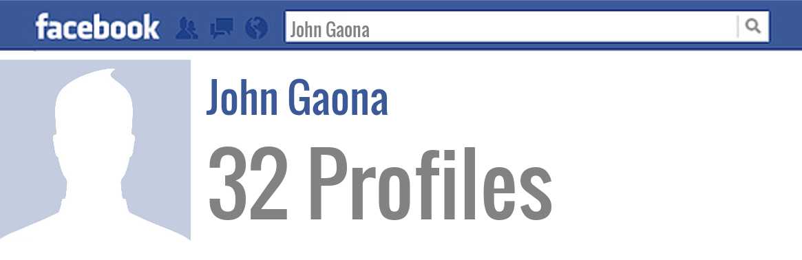 John Gaona facebook profiles