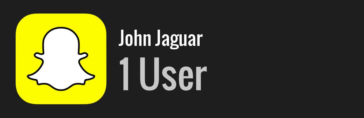 John Jaguar snapchat