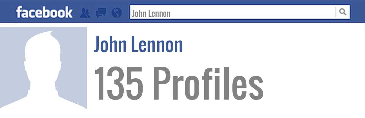 John Lennon facebook profiles