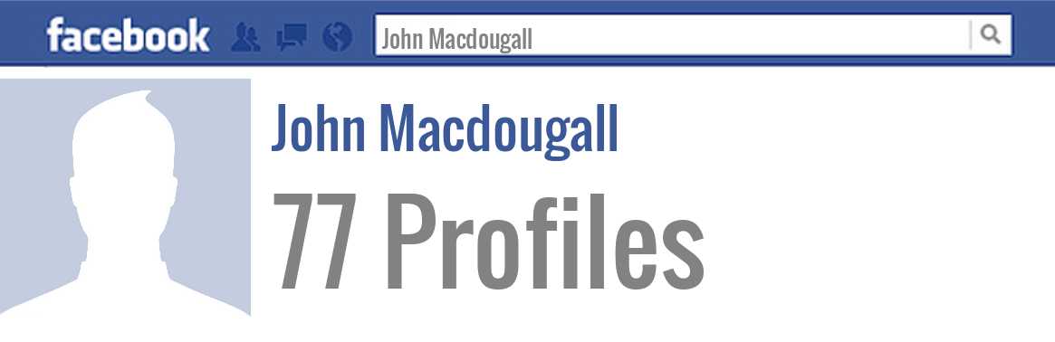 John Macdougall facebook profiles