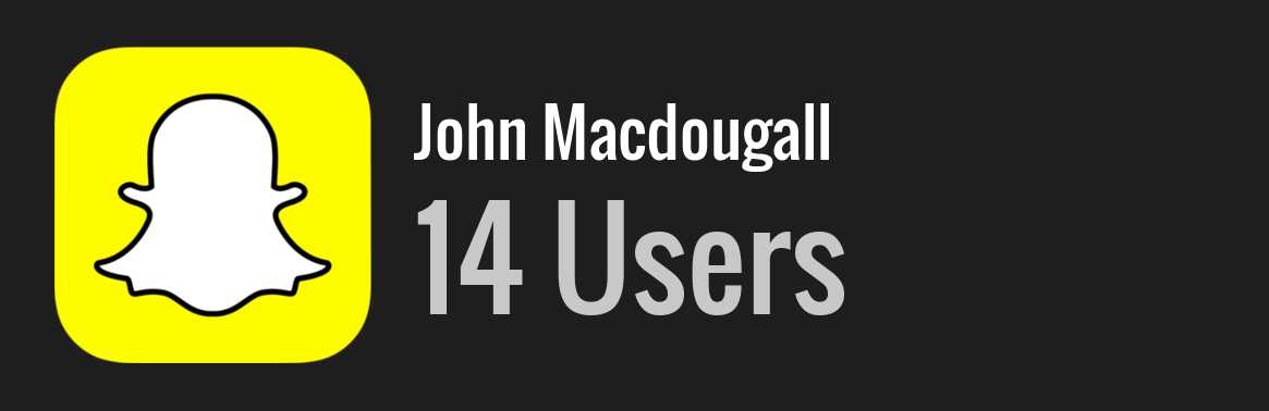 John Macdougall snapchat