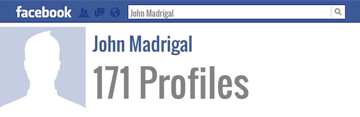 John Madrigal facebook profiles