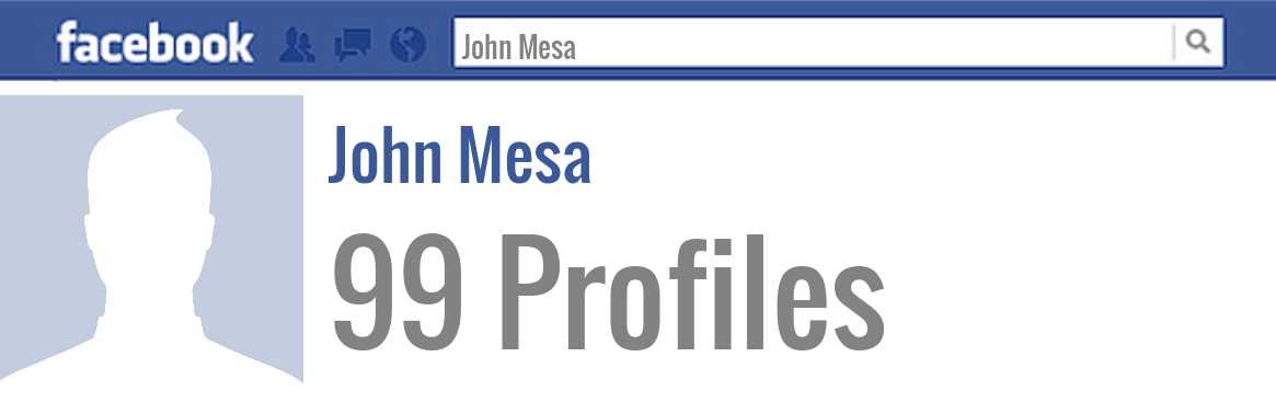 John Mesa facebook profiles