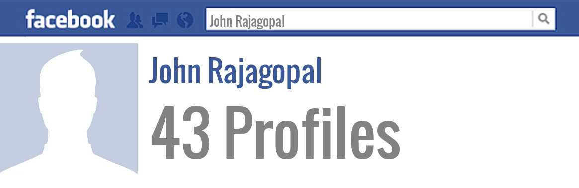 John Rajagopal facebook profiles