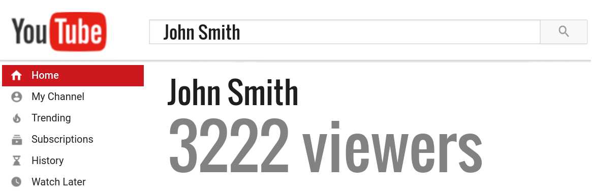 John Smith youtube subscribers