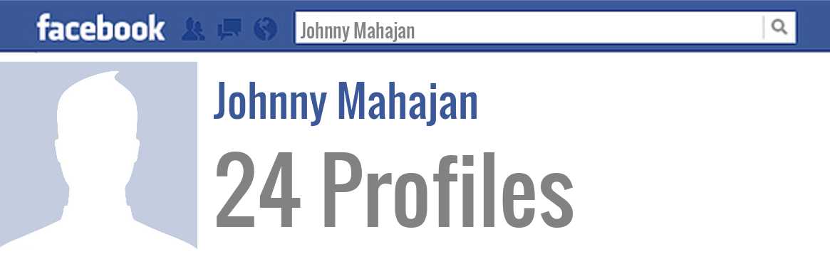 Johnny Mahajan facebook profiles