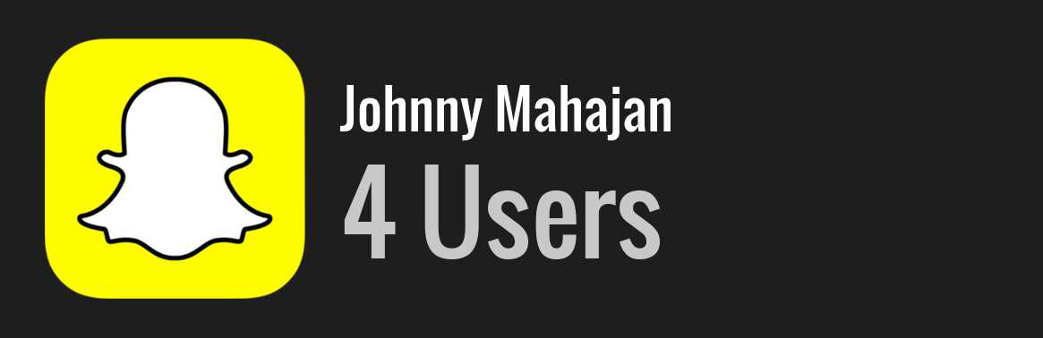 Johnny Mahajan snapchat