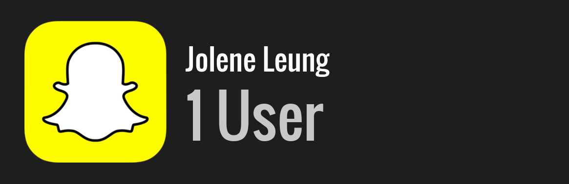 Jolene Leung snapchat