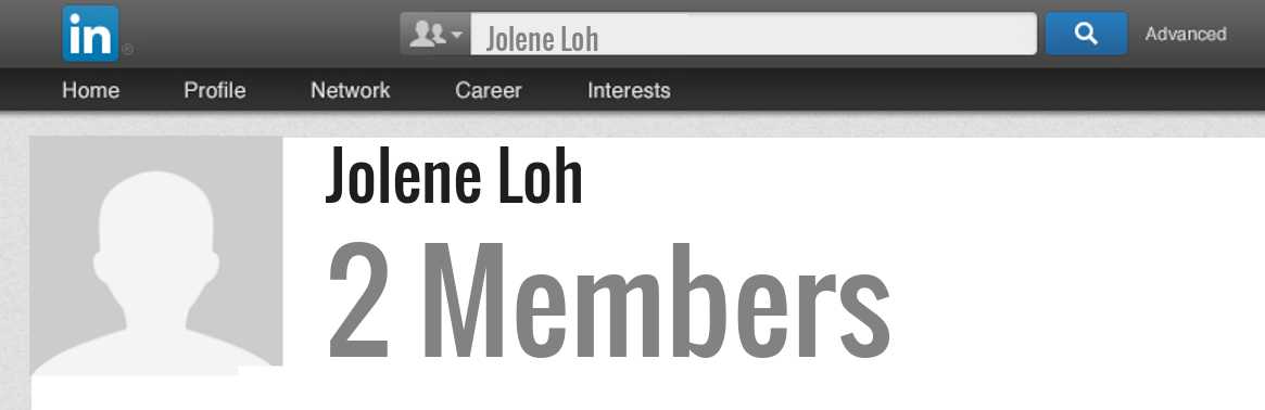 Jolene Loh linkedin profile