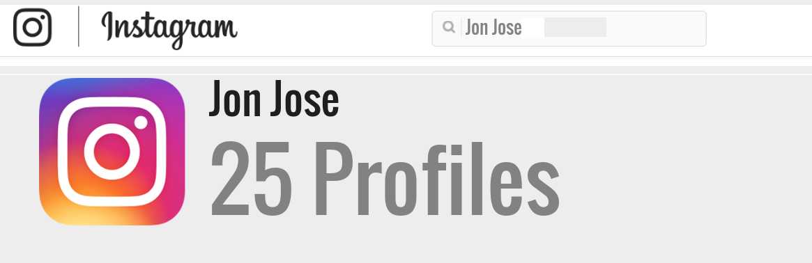 Jon Jose instagram account