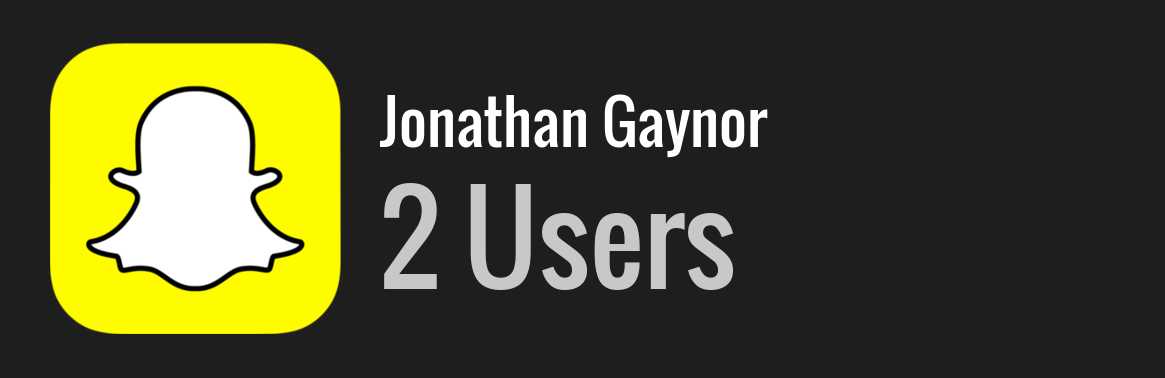 Jonathan Gaynor snapchat