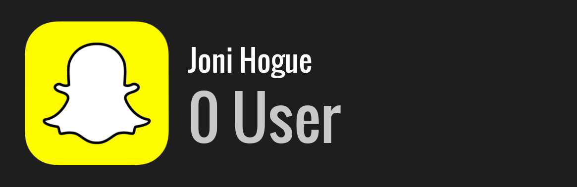 Joni Hogue snapchat