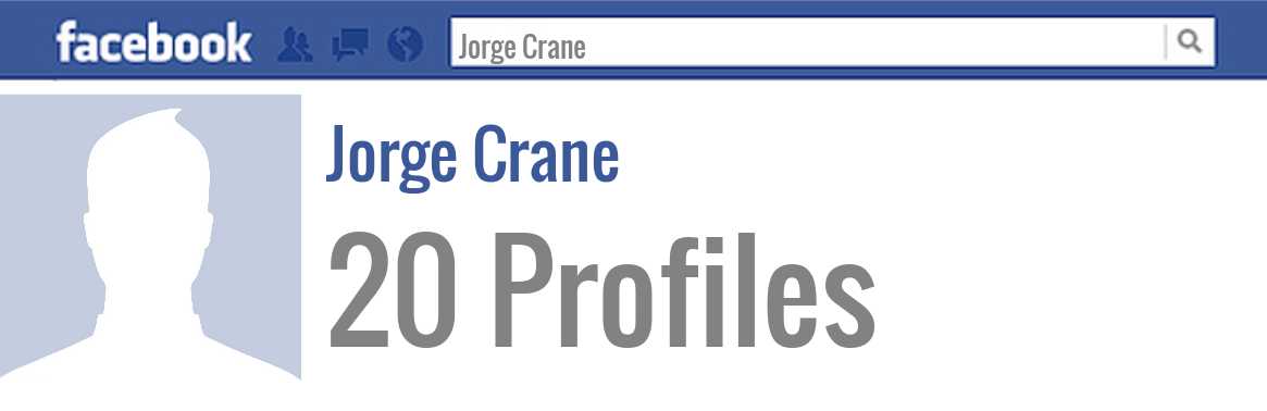 Jorge Crane facebook profiles
