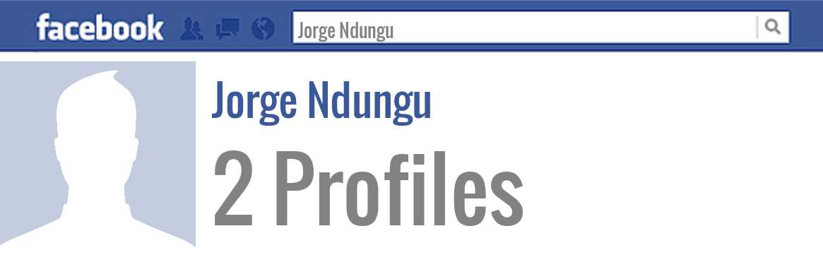 Jorge Ndungu facebook profiles