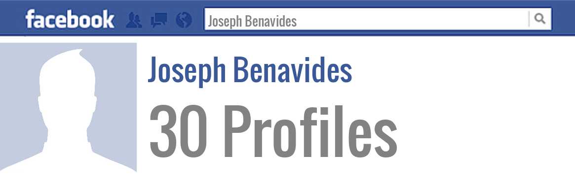 Joseph Benavides facebook profiles