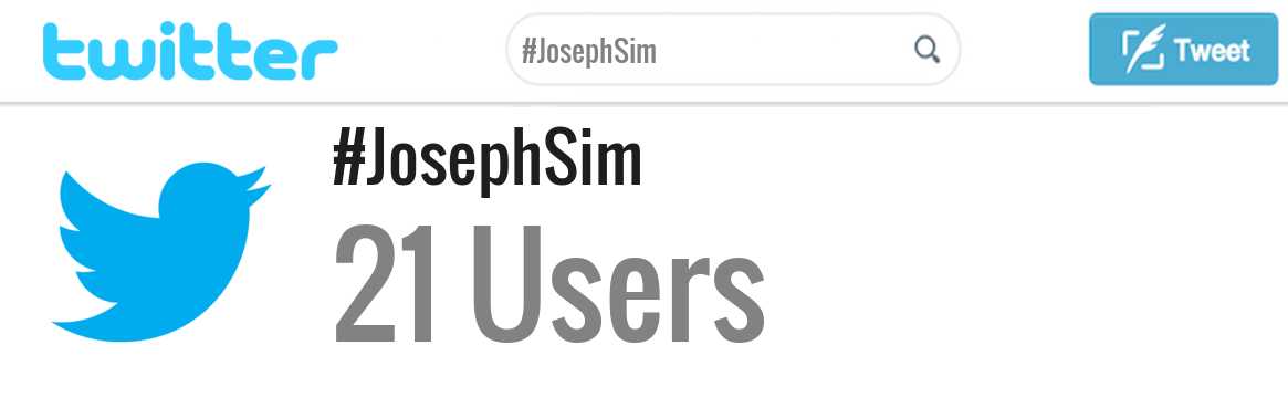 Joseph Sim twitter account
