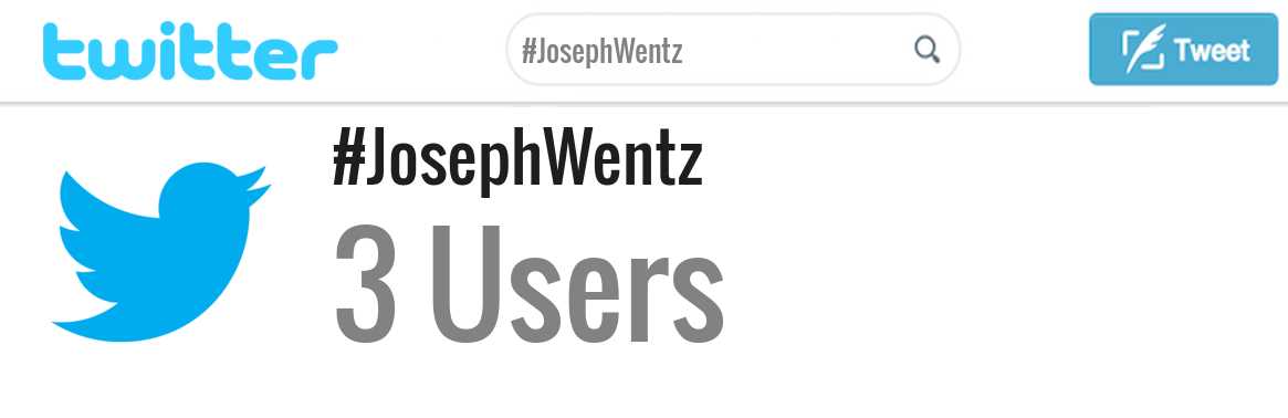 Joseph Wentz twitter account