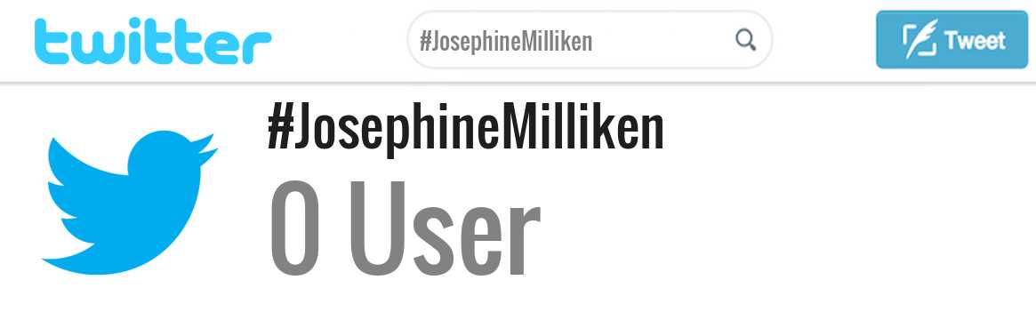 Josephine Milliken twitter account