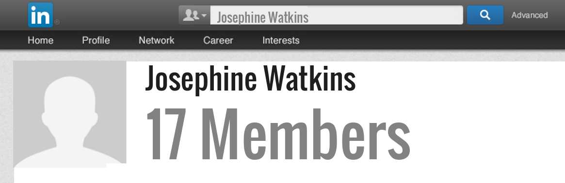 Josephine Watkins linkedin profile
