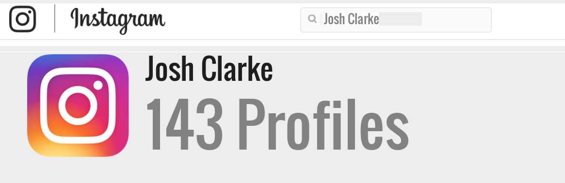 Josh Clarke instagram account