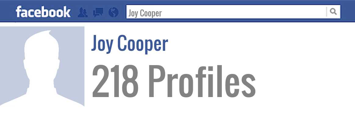 Joy Cooper facebook profiles