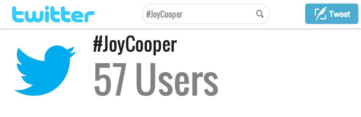 Joy Cooper twitter account