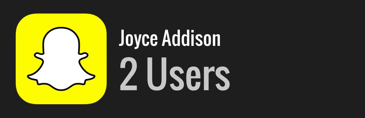 Joyce Addison snapchat