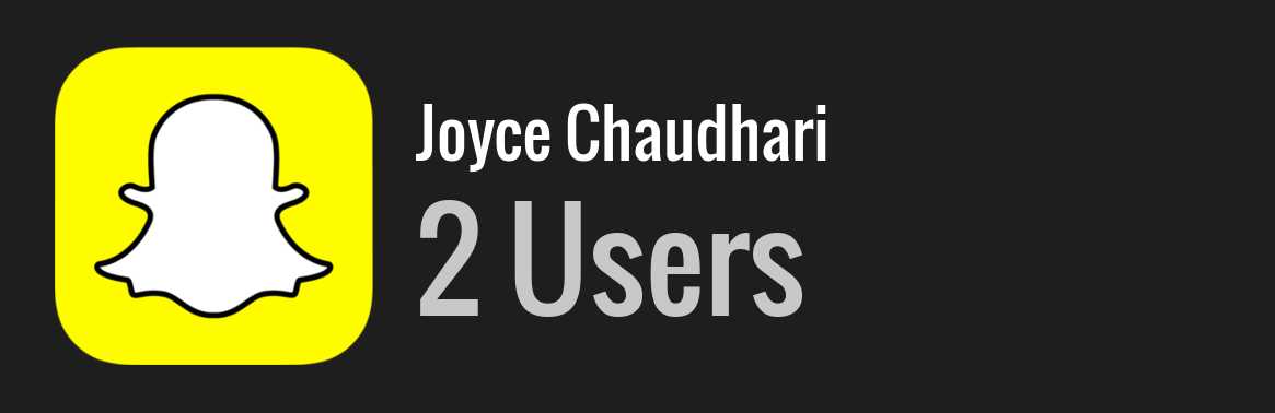 Joyce Chaudhari snapchat