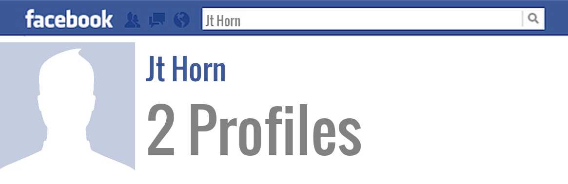 Jt Horn facebook profiles