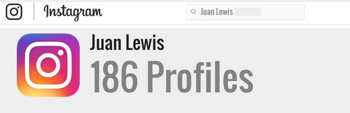 Juan Lewis instagram account