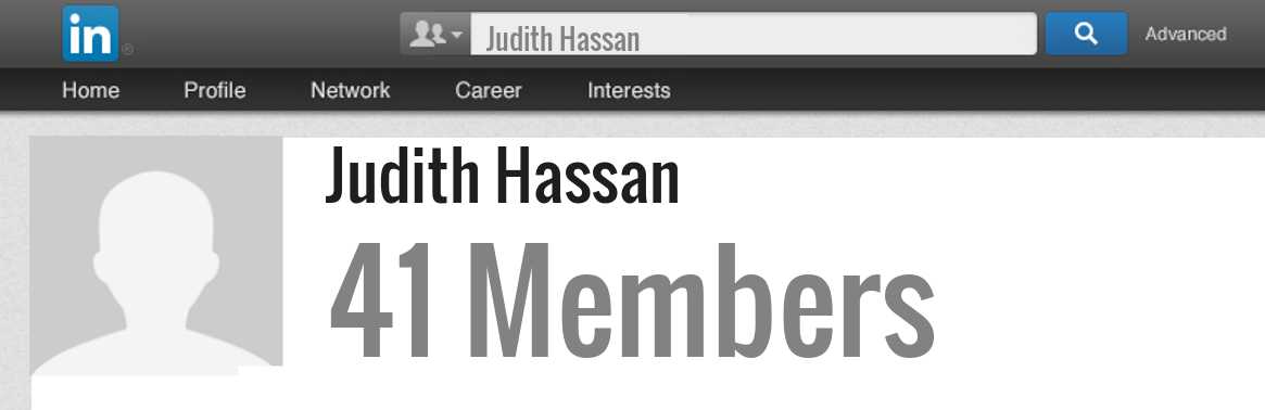 Judith Hassan linkedin profile