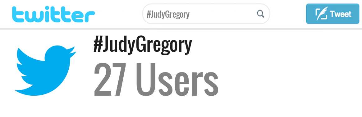 Judy Gregory twitter account