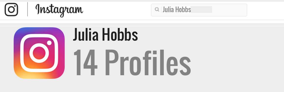 Julia Hobbs instagram account