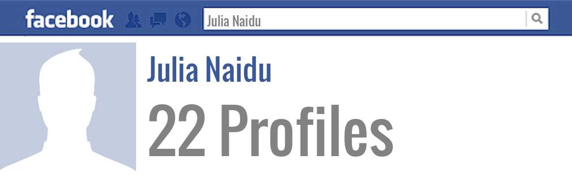 Julia Naidu facebook profiles