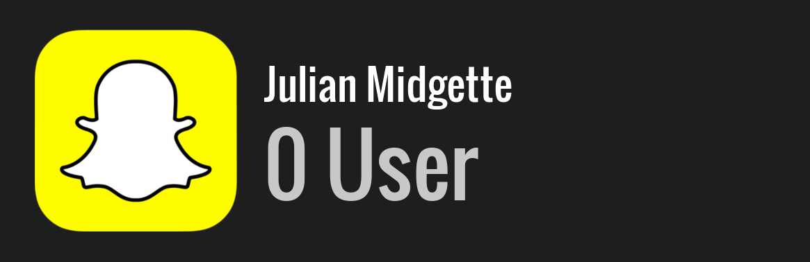 Julian Midgette snapchat