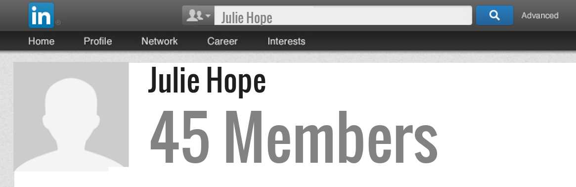 Julie Hope linkedin profile