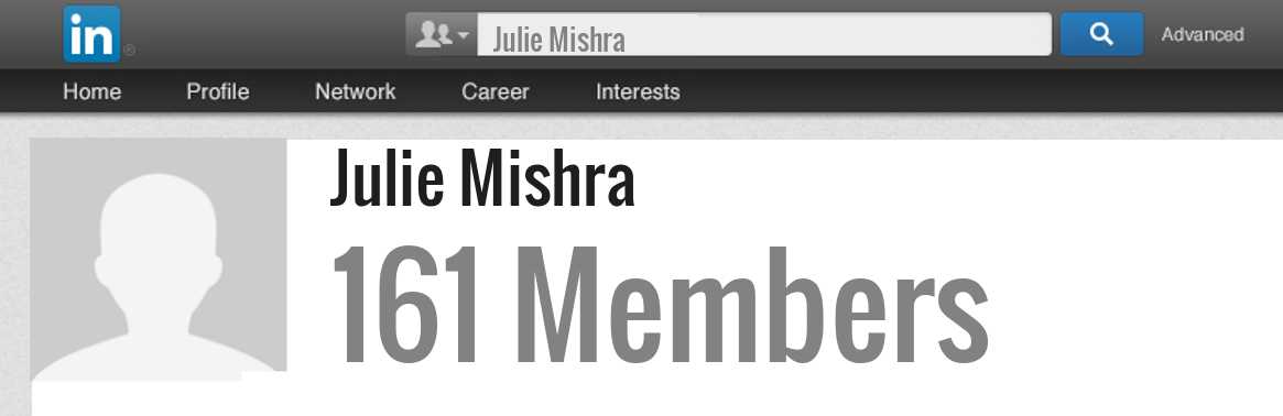Julie Mishra linkedin profile