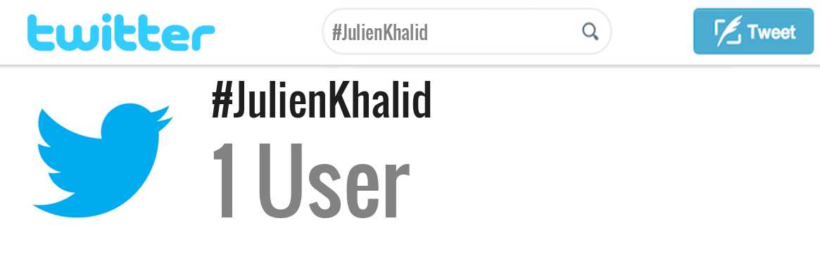 Julien Khalid twitter account