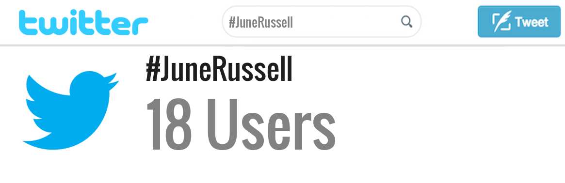 June Russell twitter account