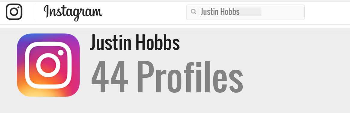 Justin Hobbs instagram account