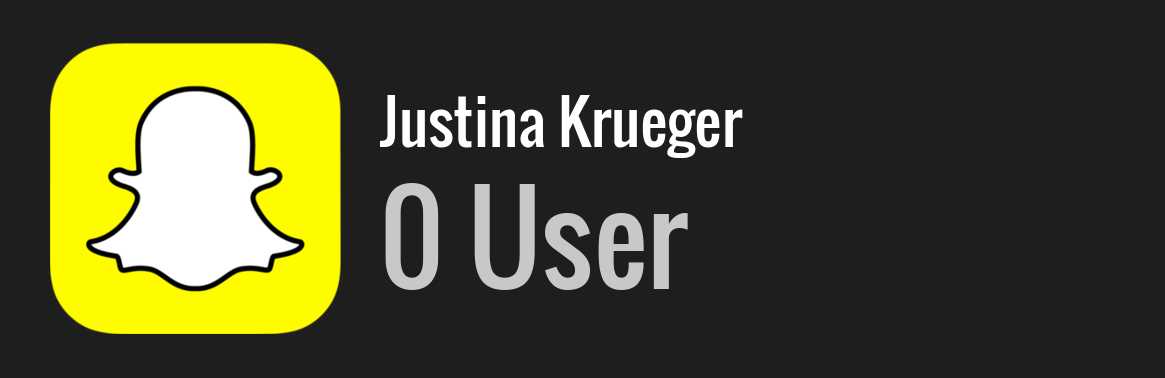 Justina Krueger snapchat